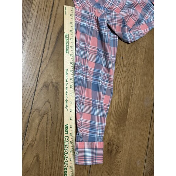 Southern Tide Coastal Passage Shirt Men's Button Up‎ Size M Plaid Salmon Preppy - Picture 6 of 14